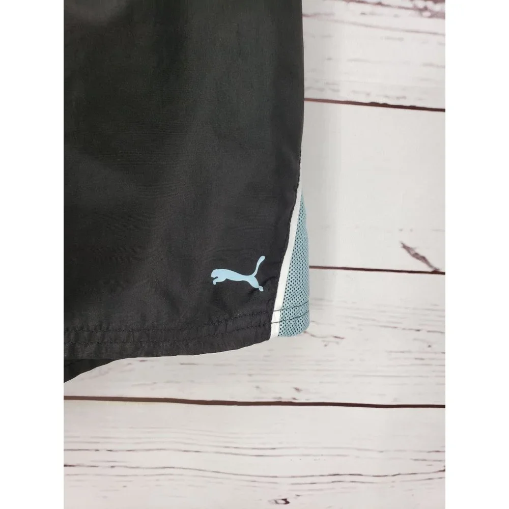 PUMA GIRL PACER MESH OVERLAY PLASMA ELASTIC WAIST SHORTS SIZE Large‎ 14/16